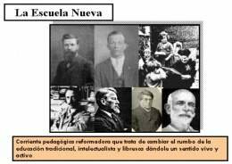 Influencia de Corriente Pedagógica "Escuela Nueva"/Presidencias de Yrigoyen y Alvear.
