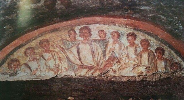 Primeras representaciones de Cristo y sus apóstoles.