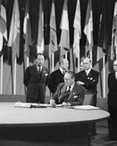 Creación de la ONU.