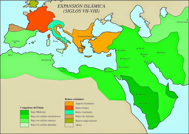 La expansión del Islam.