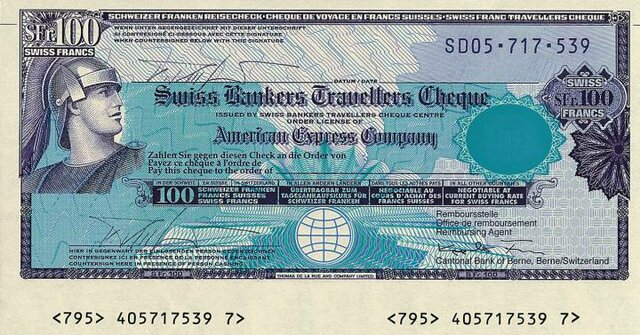 Creación del cheque de viajero