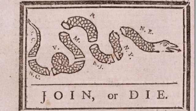 Join or die cartoon