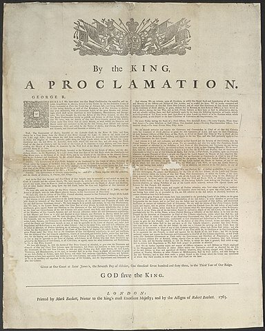 The Proclamation of 1763