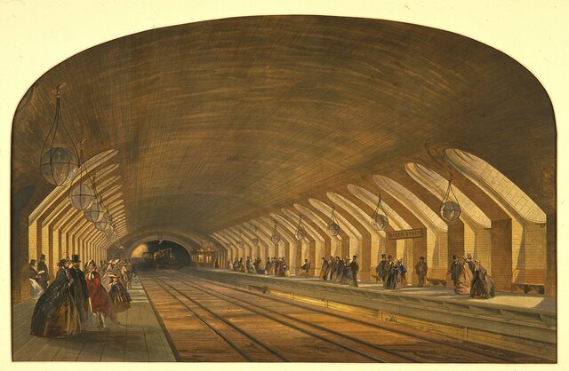 Primer metro en Londres.