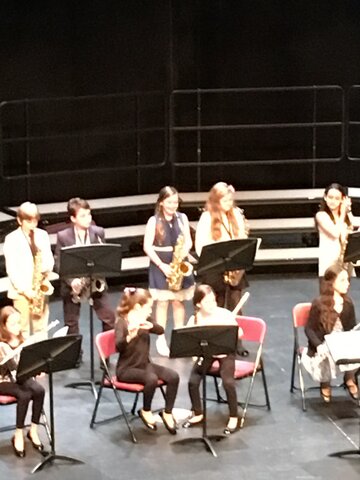 J’ai joué au concert du saxophone quand j’avais dix ans