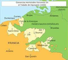 1ª Guerra contra Francia. Paz de Aquisgrán. Se reconoce la independencia de Portugal.