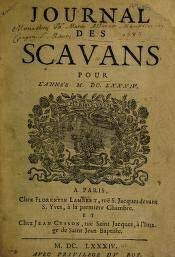 Le Journal Des Scavans