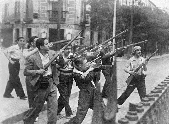 The Spanish Nationalists Begin The Spanish Civil War