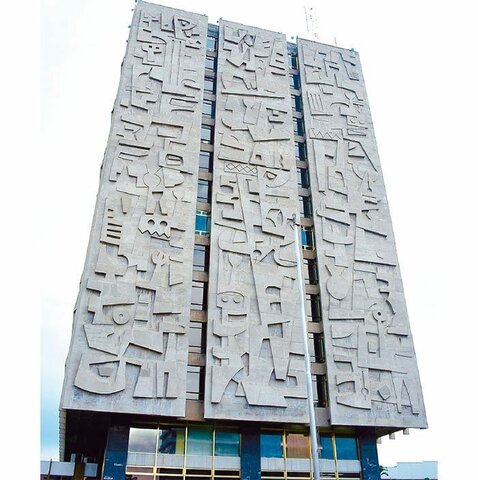 Banco de Guatemala Jorge Montes, Raúl Minondo y Carlos Haeussler, 1964