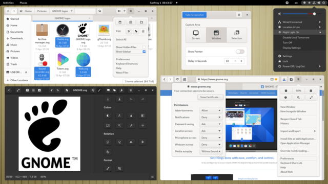 The first version of GNOME, an alternative to the KDE desktop, is released.
