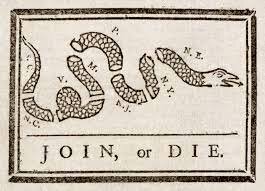 Ben Franklins Join or die Cartoon