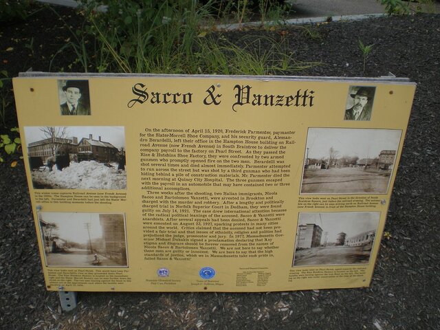 Sacco and Vanzetti arrested for armed robbery and murder