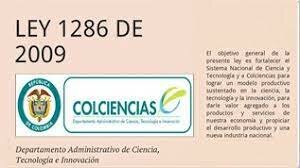 Ley 1286 Colciencias