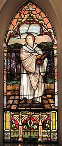 Luther issues the Schmalkaldic Articles, a statement of Lutheran doctrine