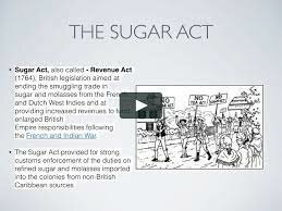 The Sugar Act