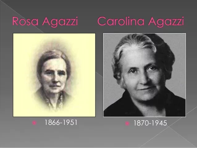 Rosa y Carolina Agazzi.