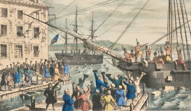 The boston tea party