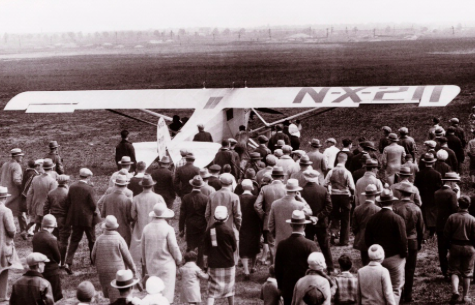 Charles Lindberg completes solo flight across the Atlantic