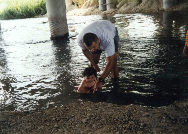 First time going to the river with my daddy and cousins