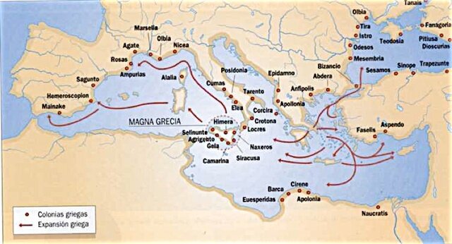 575 BCE Colonizaciones griegas