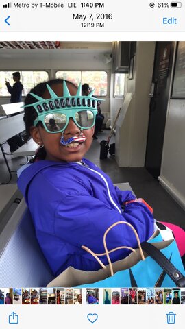 Je suis allé à la statue de la liberté