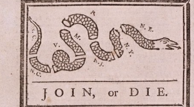 Join or Die Cartoon