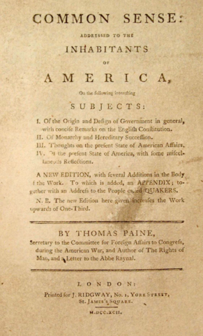 Common Sense: Thomas Paine