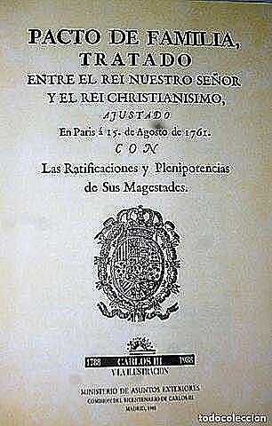 Tercer Pacto de Familia y derrota en la guerra de los Siete Años.