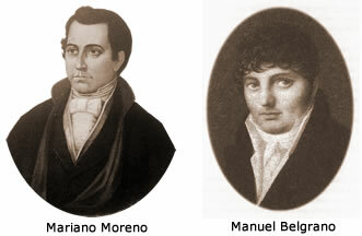 1820 MANUEL BELGRANO, MARIANO MORENO