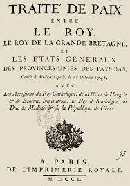 1a Guerra contra Francia. Paz de Aquisgrán. Se reconoce la independencia de Portugal.