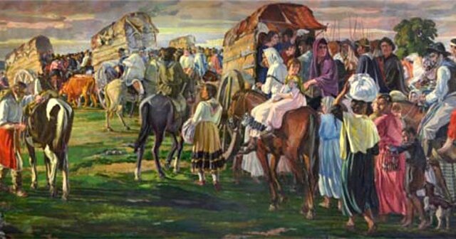 Habitantes de la Banda Oriental siguieron a Artigas hasta el Salto Chico (Éxodo del pueblo Oriental)