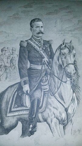 Entrada triunfal de Porfirio Díaz