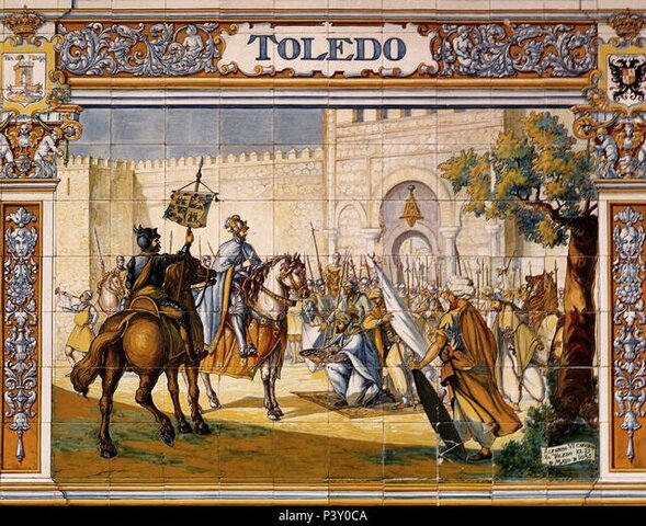 Toma de Toledo por Alfonso VI de León y Castilla.