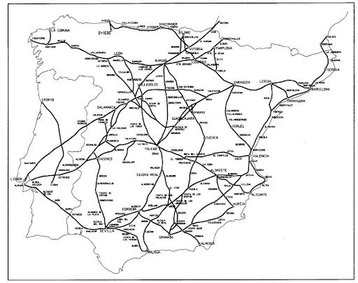 Inicio de la construcción de una red vial de carreteras y de canales navegables