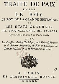1a Guerra contra Francia. Paz de Aquisgrán. Se reconoce la independencia de Portugal.