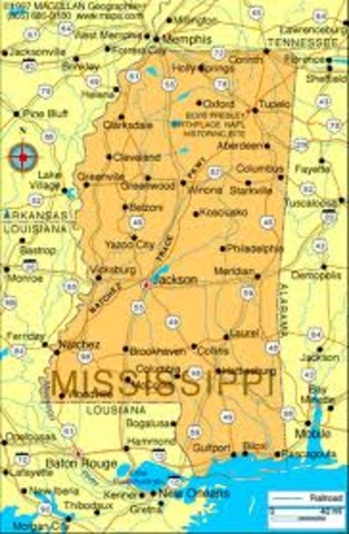 Mississippi becomes an official state