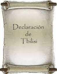 DOCUMENTO: "Declaraciones de Tiblisi"