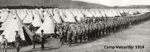 Canada prepares for WW1