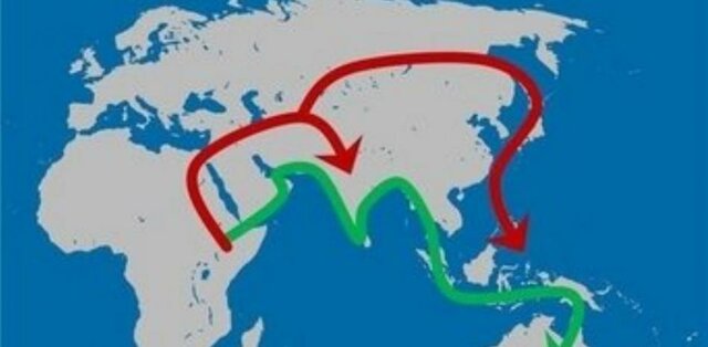 Emigración al continente Asiático