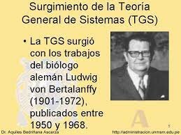 La teoría de sistemas o teoría general de sistemas, surgió con los trabajos del biólogo alemán Ludwing Von Bertalanffy, publicados entre 1950 y 1968.