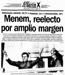 Reelección de Menem