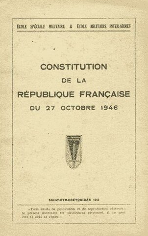 Consitution de la IV République Française