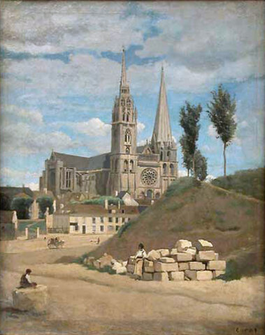 La cattedrale di Chartres (Corot)