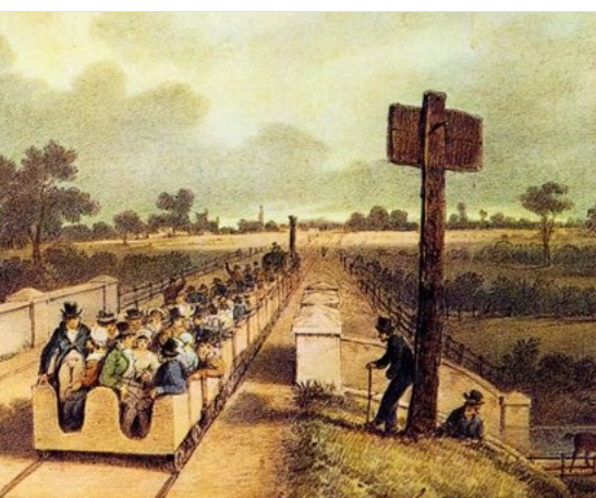 1 línea de ferrocarril de pasajeros entre Manchester y Liverpool.