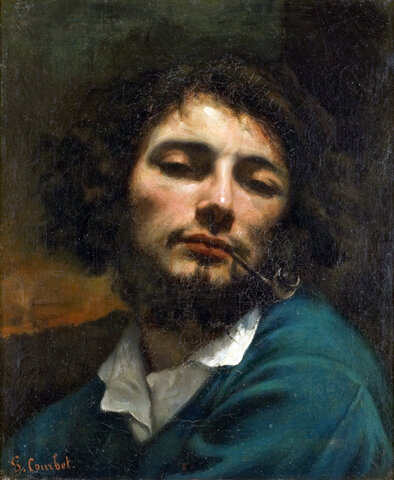 Autoritratto, Uomo con la pipa (Courbet)