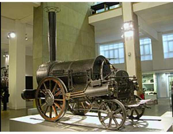 Locomotora de George y Robert Stephenson para el traslado de mercancías