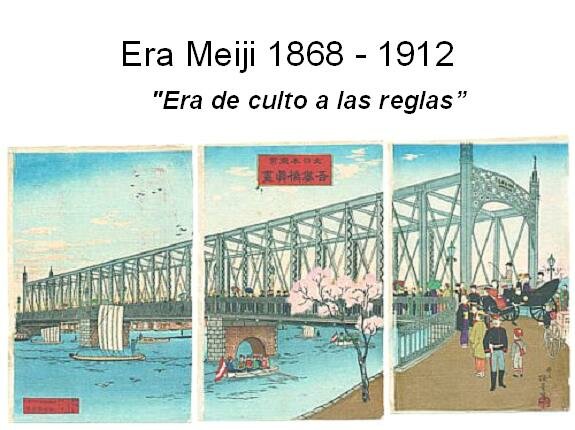 Japón comienza su industrialización con la era Meiji.