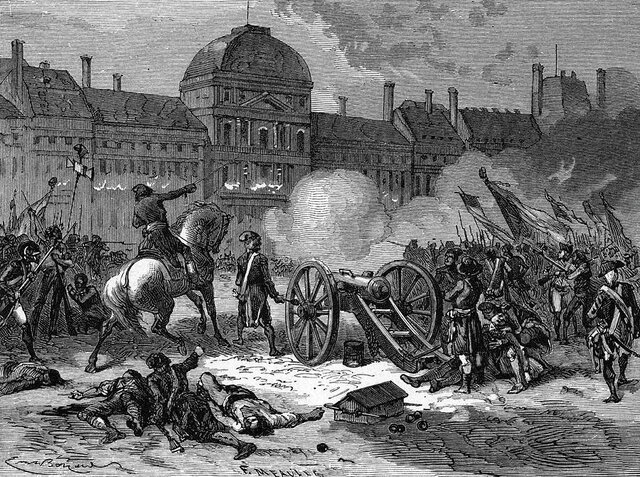 The attack of the Tuileries Palace