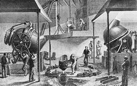 Invention of Bassemer Method for processing steel
