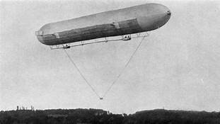 The first zeppelin was built.